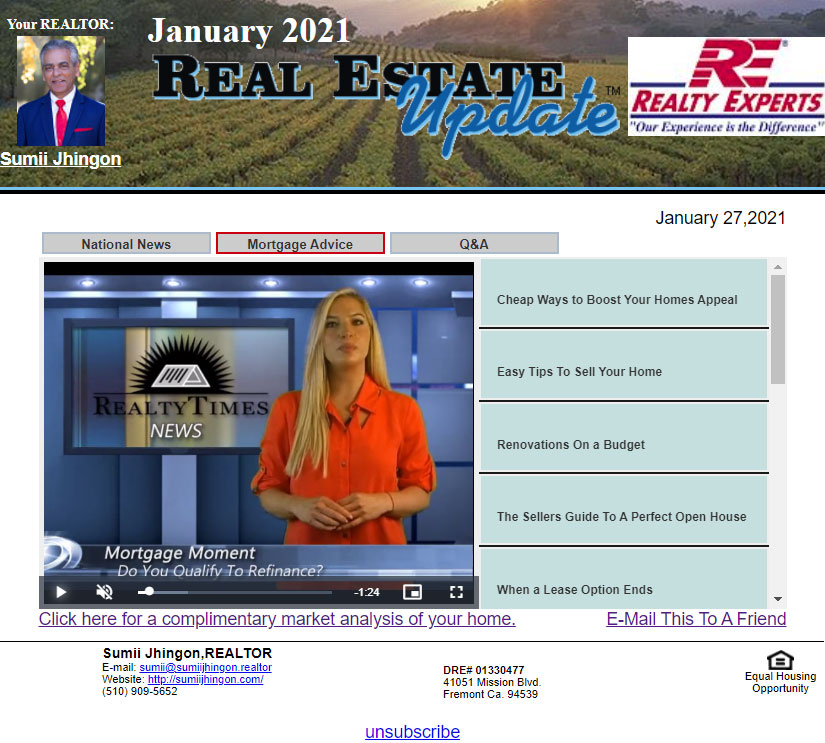 Realty Times video player