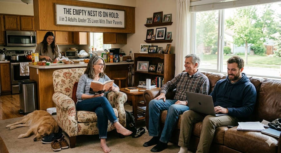 The Empty Nest Is on Hold: 1 in 3 Adults Under 35 Lives With Their Parents