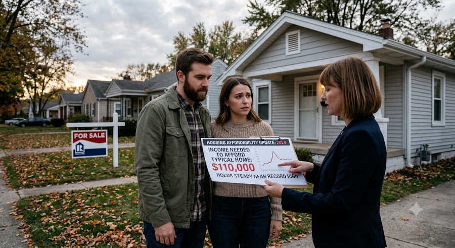 The Income Needed to Afford Typical American Home Holds Steady Near Record High of $110,000