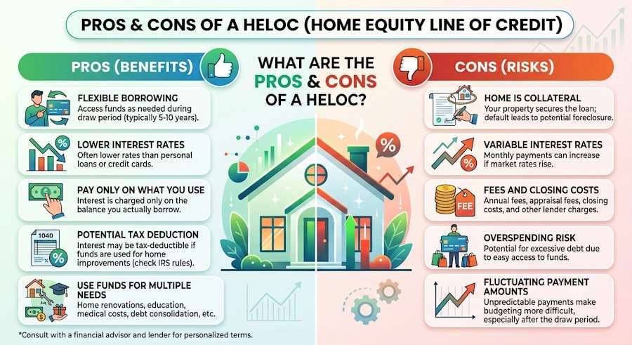 What are the Pros and Cons of a HELOC?