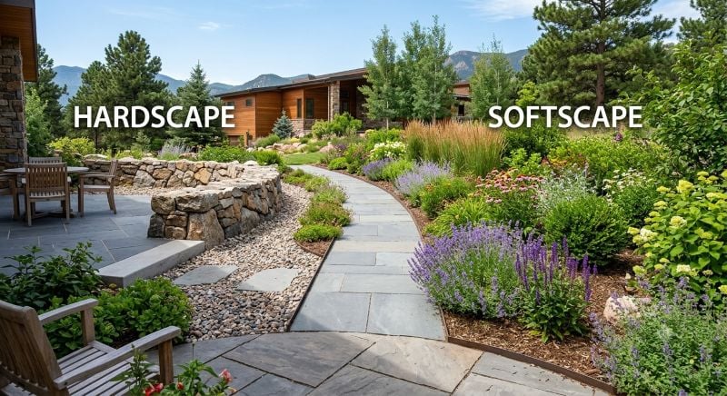 Hardscaping vs. Softscaping: How to Plan the Perfect Outdoor Balance