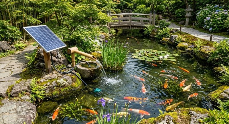 Solar Water Pumps for Fountain & Pond Filters in the USA