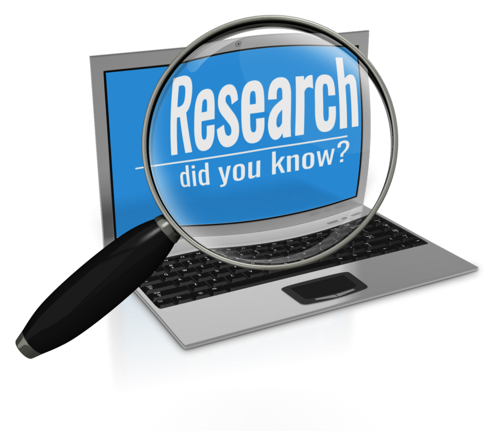 Research magnifying glass laptop 17652 PM