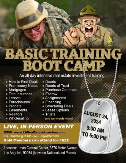 Basic Training Real Estate Boot Camp