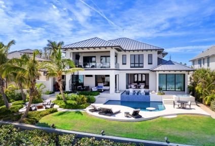 Architectural Bayfront Estate in Lido Shores Offered at $14,995,000