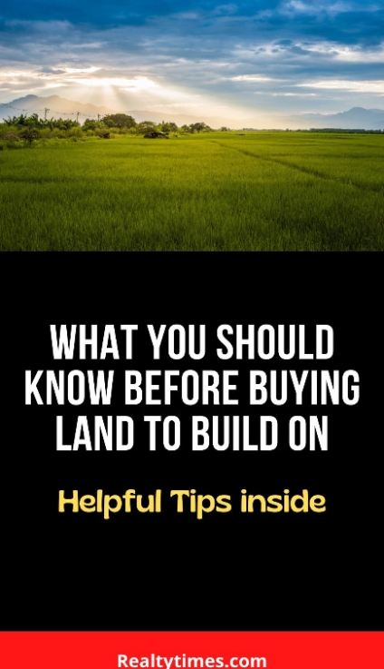 Things to know about buying land