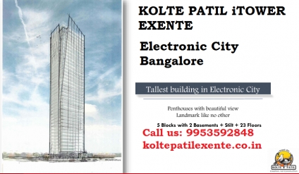 Kolte Patil Extente in Electronic City Bangalore : Tallest building in Bangalore