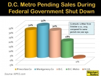 Pending sales surged in the D.C. metro area during Federal shut down