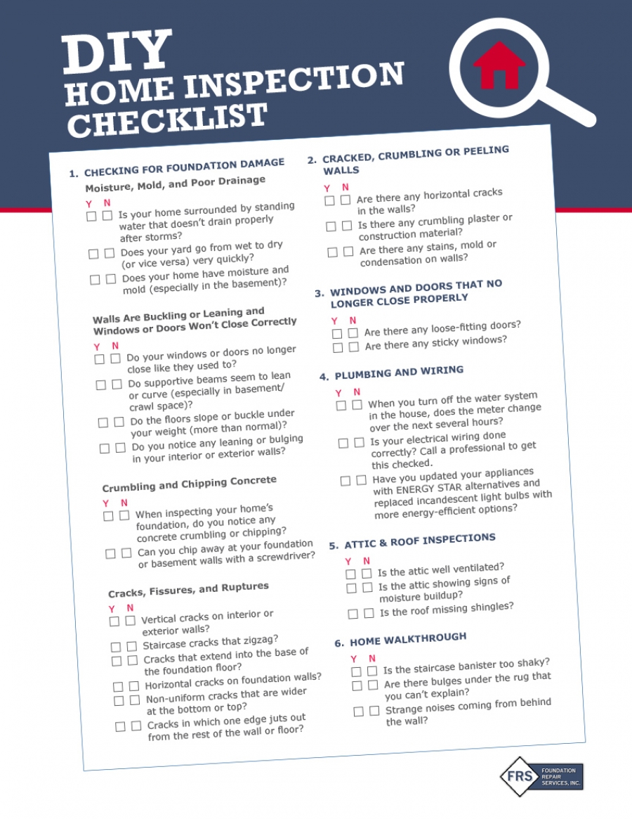 DIY Home Inspection Checklist